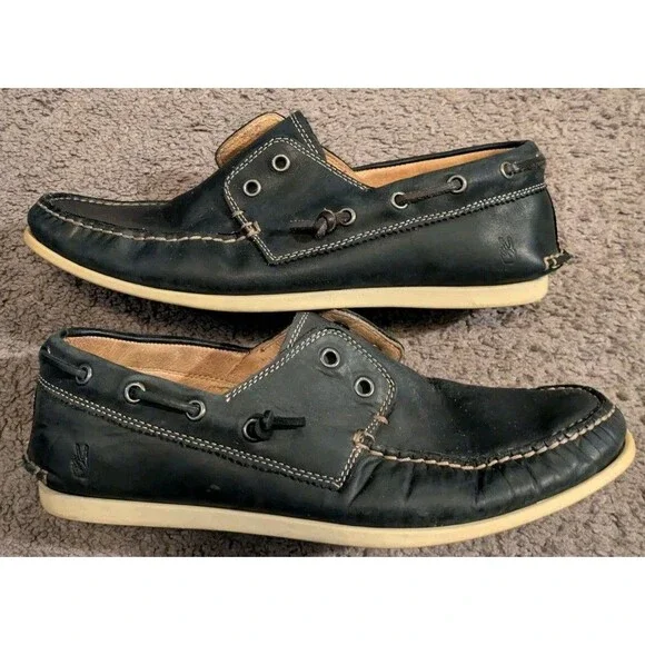 John Varvatos Schooner Men\'s Laceless Boat Shoes Size 12 M Leather Tan John Varvatos | Shoes | John Varvatos Usa Suede Nubuck  main image 4